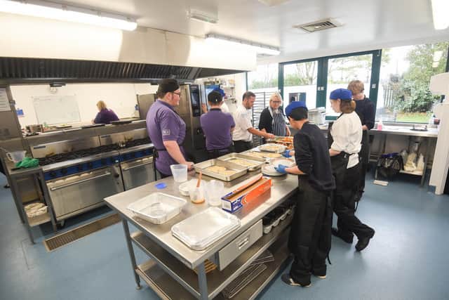 Students at the Chefs Academy at Highfield Day Centre