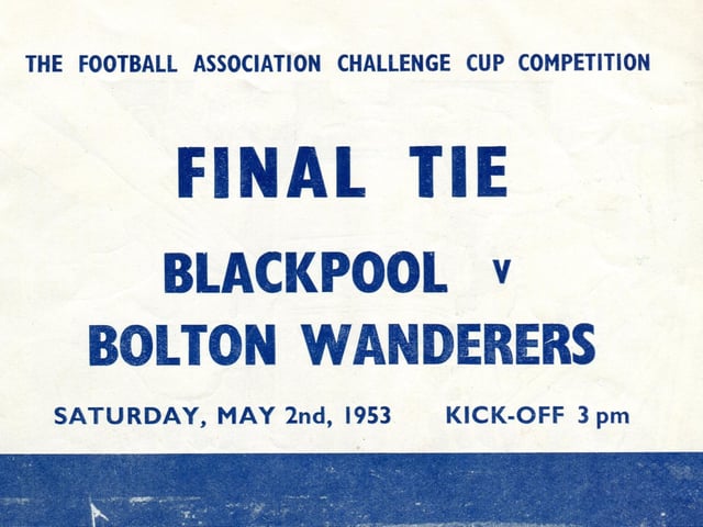 A section of the official match day programme.