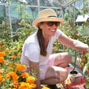 Jaqui Jackson and her prized plum tomatoes