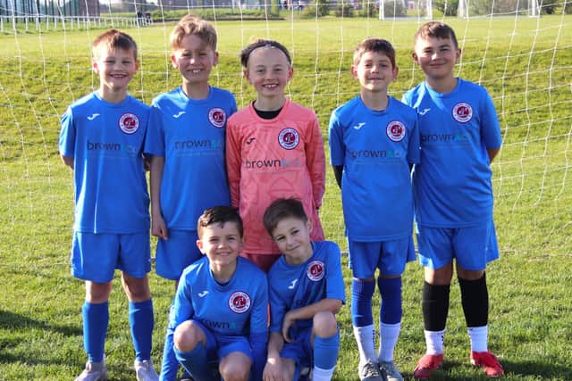 The Fleetwood Town Junior Reds players Picture: Karen Tebbutt