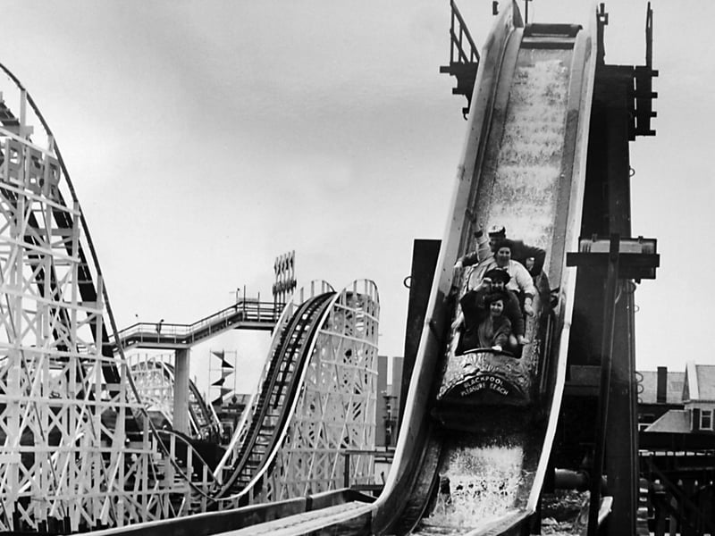Another 1980s picture - poised for the big splash