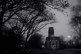Carleton Crematorium: A Layton taxi-driver claimed he has seen a ghost with a green face, near the gates of Carleton Crematorium. The Taxi driver Harry Hodges picked up a young lady from North Station and was instructed to be taken to the crematorium. He pulled up to the gates and turned to take the fair, and found himself staring into the face of an old man, ‘with sunken eyes, long dark hair, a Punch-like nose and prominent chin’