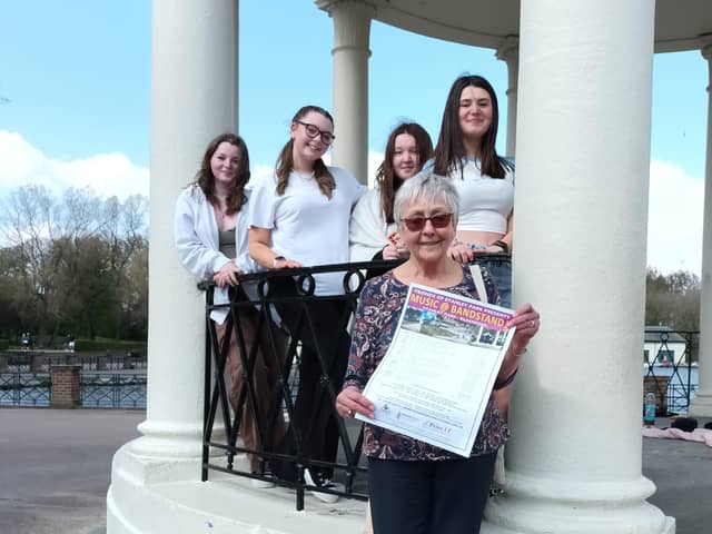 Carole Thaw and some enthusiastic young park goers are looking forward to welcoming you to the Stanley Park bandstand events starting on May 8th with Mr Mels Big chill from 12pm