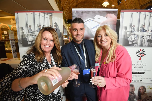 Stay Blackpool expo at the Winter Gardens. Pictured is Deborah Darwen, Ryan Smith and Susan McKnight from The Redwood Group.