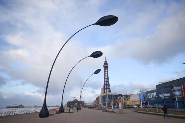 A walk along Blackpool's central promenade was in at number 8. "There are some weird and wonderful sights along the Promenade including the colourful Odyssey art installation. The tall Dune Grass Sculptures are also along here," commented one reviewer