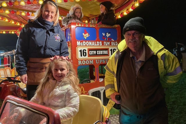 Poulton Rotary Bonfire chairman Roger Critchley checks out one of the rides