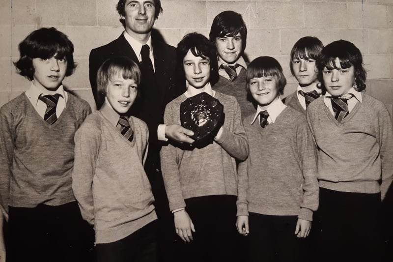 The school cross country winners in March 1977