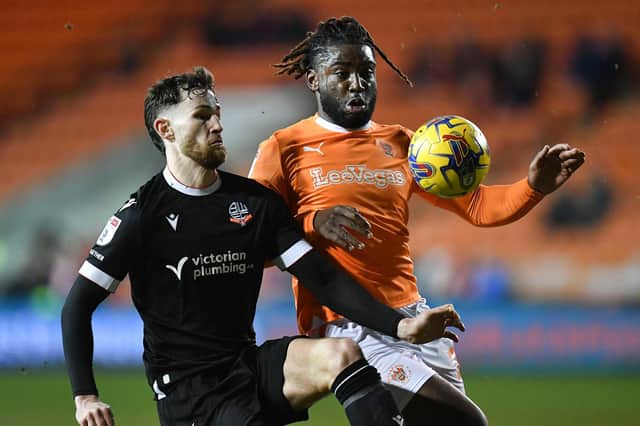 Kylian Kouassi made his return from injury against Bolton Wanderers