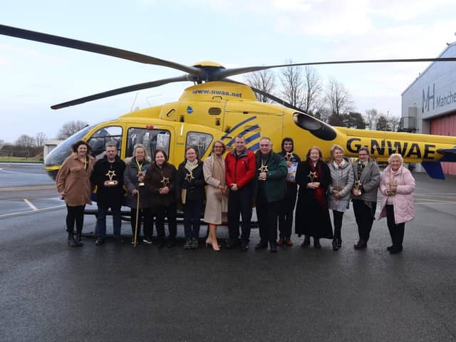 Volunteers for the North West Air Ambulance Charity.