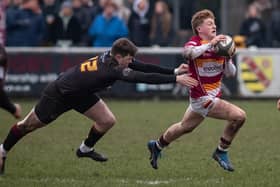 Freddie Reader scored one of Fylde's weekend tries Picture: Daniel Martino