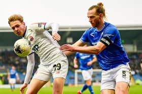 Danny Ormerod scored for AFC Fylde at Chesterfield Picture: Steve McLellan