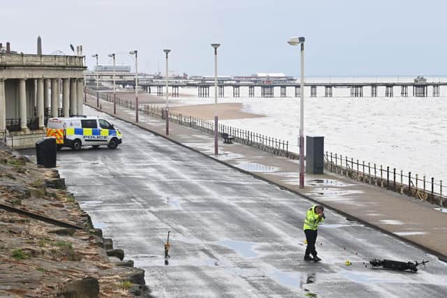 A man sadly died in hospital following an electric scooter crash on Blackpool Promenade (Credit: Dave Nelson)
