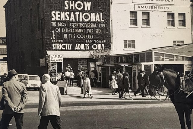 The side shows were big business in Blackpool durring its boom years
