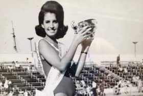 Carole Redhead when she was crowned Miss Great Britain in 1964