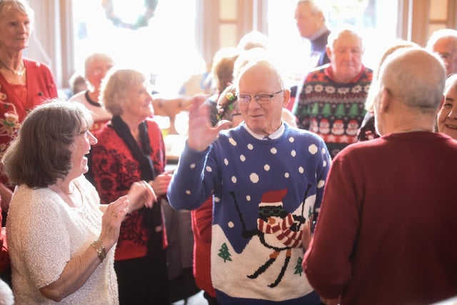 There were plenty of colourful festive jumpers on show as members of Just Good Friends celebrated Christmas at The Victoria pub in St Annes