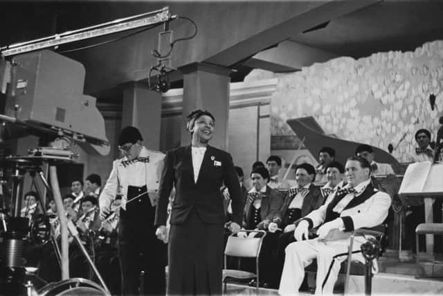 Jazz singer Adelaide Hall in concert during the 1930s