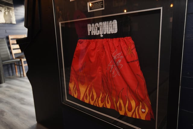 Fight shorts belonging to legend Manny Pacquiao