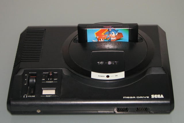 Sega Mega Drive - home of Sonic the Hedgehog and villain Doctor Ivo Eggman Robotnik. On every child's wish list in the 90s as games consoles really took off