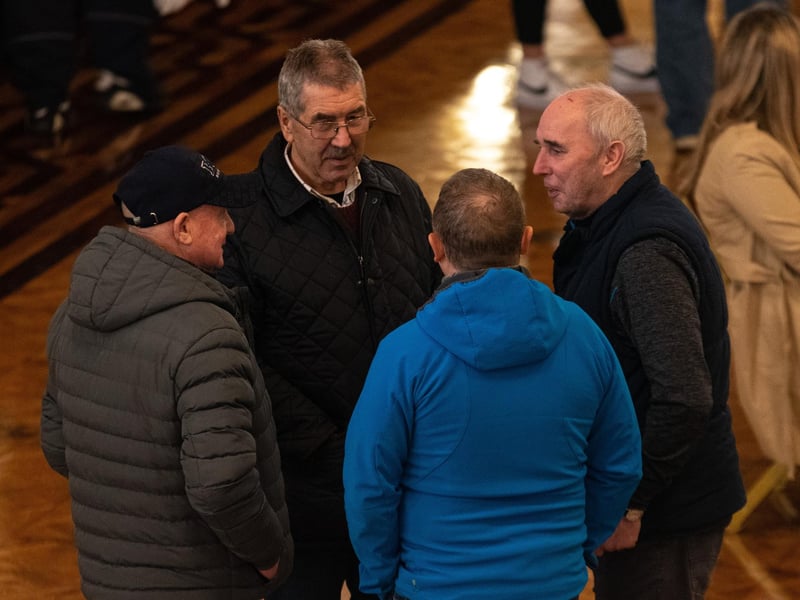 Meanwhile, at the Winter Gardens, where pigeons were not allowed in for the Blackpool Pigeon Show due to a bird flue restriction zone, pigeon fanciers gathered to exchange news and catch up. Photo: Kelvin Stuttard