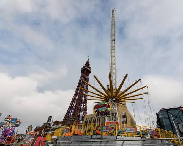 Blackpool’s 196ft Star Flyer, one of Europe’s tallest swing rides, returned to the Festival Headland earlier this year