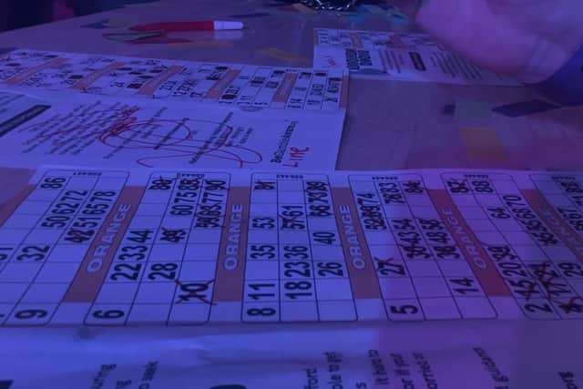 You are given a bingo booklet with six games in it. For each game, you have six 'houses' in which to get a horizontal line, two horizontal lines or a full house.