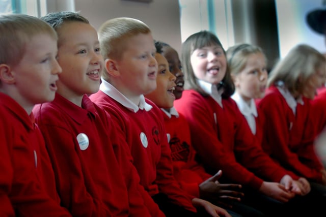 A "Singing for the Brain" session at Beamish Museum and it included pupils from Bernard Gilpin Primary School, Houghton. Remember this from 9 years ago?