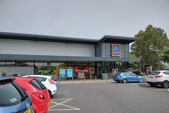 The Aldi store at Wesham where Tony did his shopping