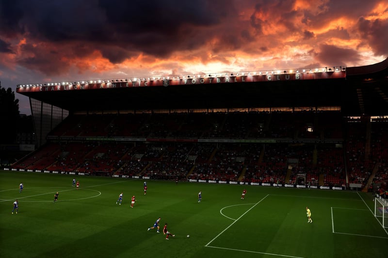 Charlton Athletic have an average attendance of 13,414 this season, with the Valley holding a total capacity of 26,875.