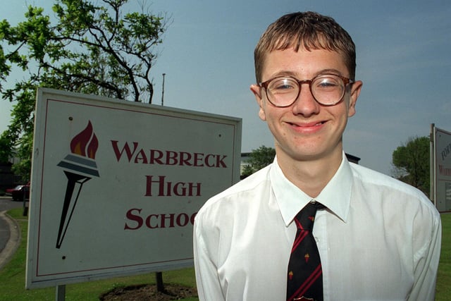 This photo of Michael Ward was taken in 1999. It accompanied a report about how the school had improved greatly following earlier Ofsted reports