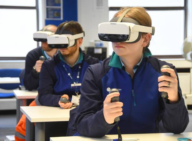 Northern Rail trainee drivers using virtual reality