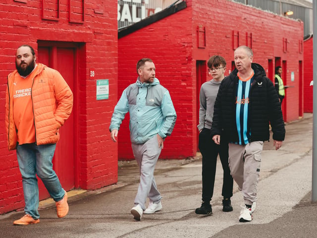 Seasiders supporters made the midweek trip to Oakwell.