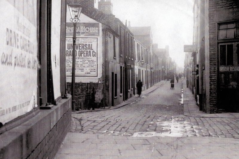 This emotive Coronation Street style picture shows Bonny Street running parallel with the Golden Mile