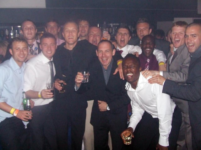Blackpool FC players on a night out at Club Sanuk, 2007