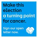 Cancer Research UK urge people to follow in Alfie Boe's footsteps and sign the letter to save lives