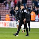 Blades boss Paul Heckingbottom at the end of the match