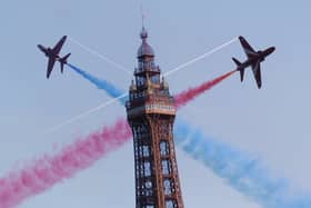 The legendary  Red Arrow performed at as previous Blackpool Air Show