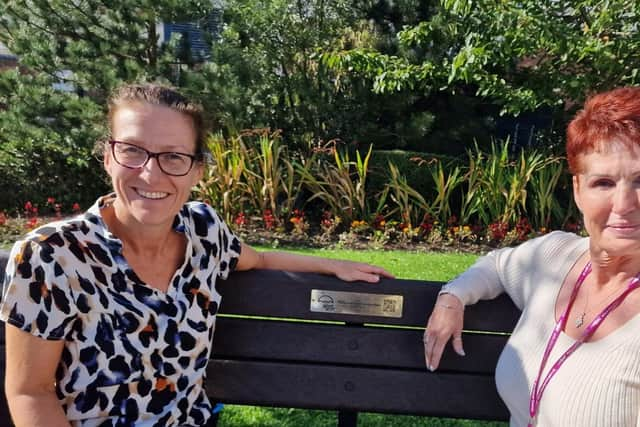 Coun Sloman (right) with Jackie Brunton, lead nurse for end of life care and bereavement services at Blackpool Victoria Hospital