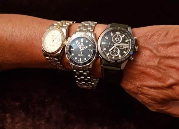 Luxury watches acquired through the fraud
