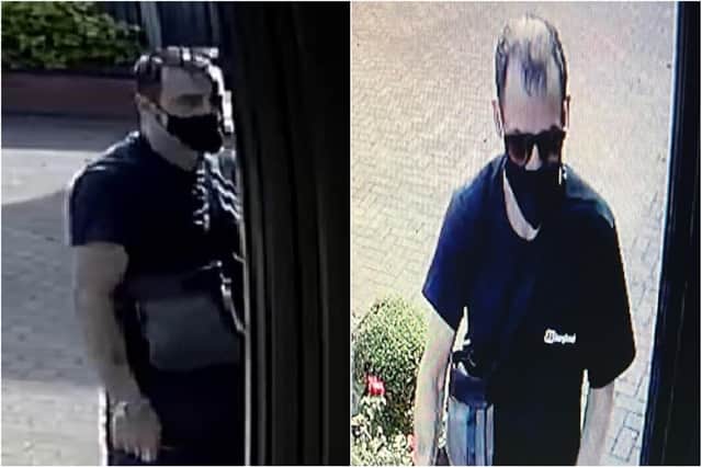 Do you recognise this man? Officers want to speak to him in relation to four residential burglaries (Credit: Lancashire Police)