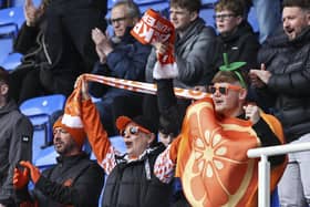 Seasiders supporters made the trip to Reading on the final day of the season.