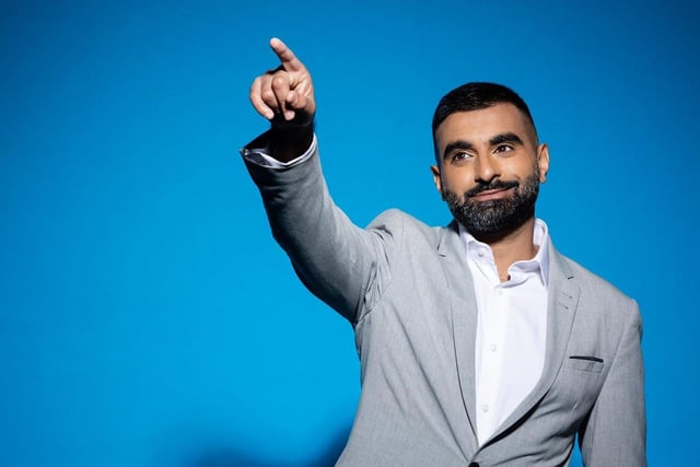 Tez Ilyas, appearing on the Saturday, hails from Blackburn.  He is best known for starring in BBC Three comedy Man Like Mobeen and presenting satirical comedy programme The Tez O'Clock Show on Channel 4.
