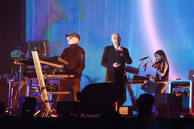 Chris Lowe (pictured with Neil Tennant in 2017) is from Blackpool.  (Photo by Tabatha Fireman/Getty Images)