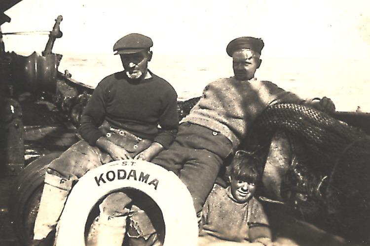 This historic picture was taken on board the Fleetwood trawler Kodama which was later lost with all hands