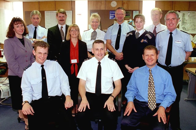 The Blackpool Community Safety and Partnerships team were based at Central Police Station. Pic front L-R: Acting Sgt. Richard Hurt from the Licensing Dept, Inspector Ralph Copley, and Sgt Rick Hoyle, with the rest of the team