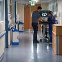 A general view of staff on a NHS hospital ward