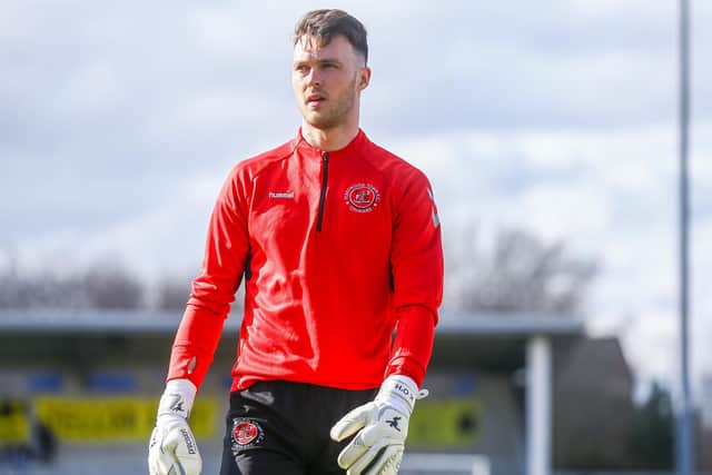 Fleetwood Town goalkeeper Kieran O'Hara