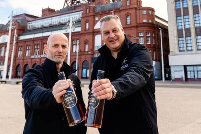 Phillip Fairclough and Andrew Green with their delicious drink.