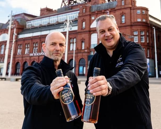 Phillip Fairclough and Andrew Green with their delicious drink.