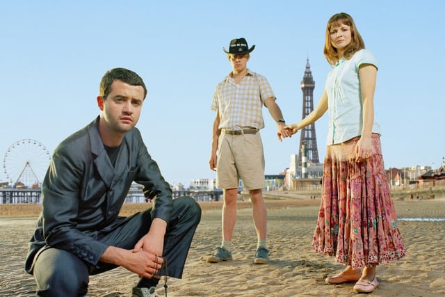 Funland was filmed in Blackpool for BBC3. Pictured are Daniel Mayes as Carter, Kris Marshall as Dudley and Sarah Smart as Lola