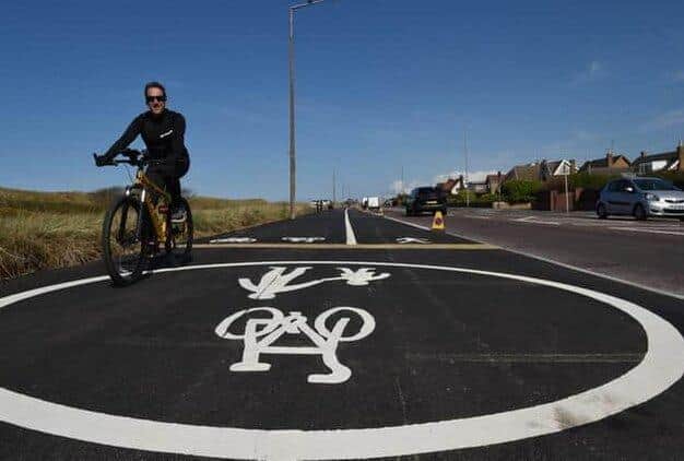 Highways bosses say cyclist numbers have trebled on the route - but one resident says that's wide of the mark